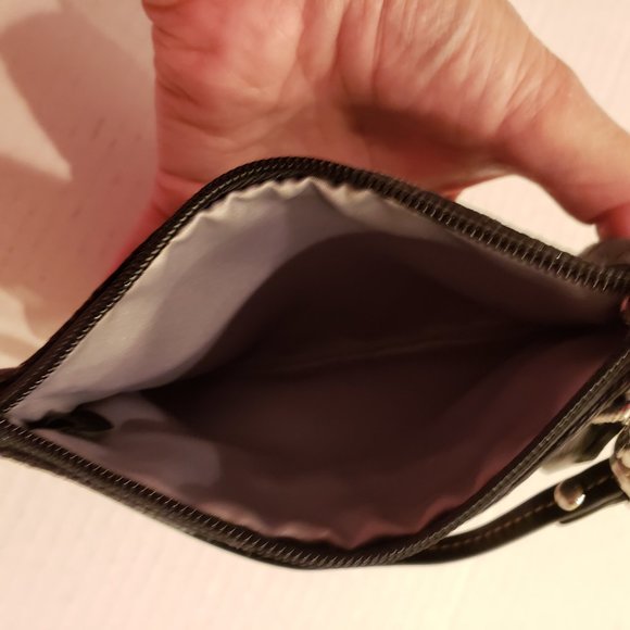 Coach Black Wristlet with Signature Canvas - Picture 7 of 15